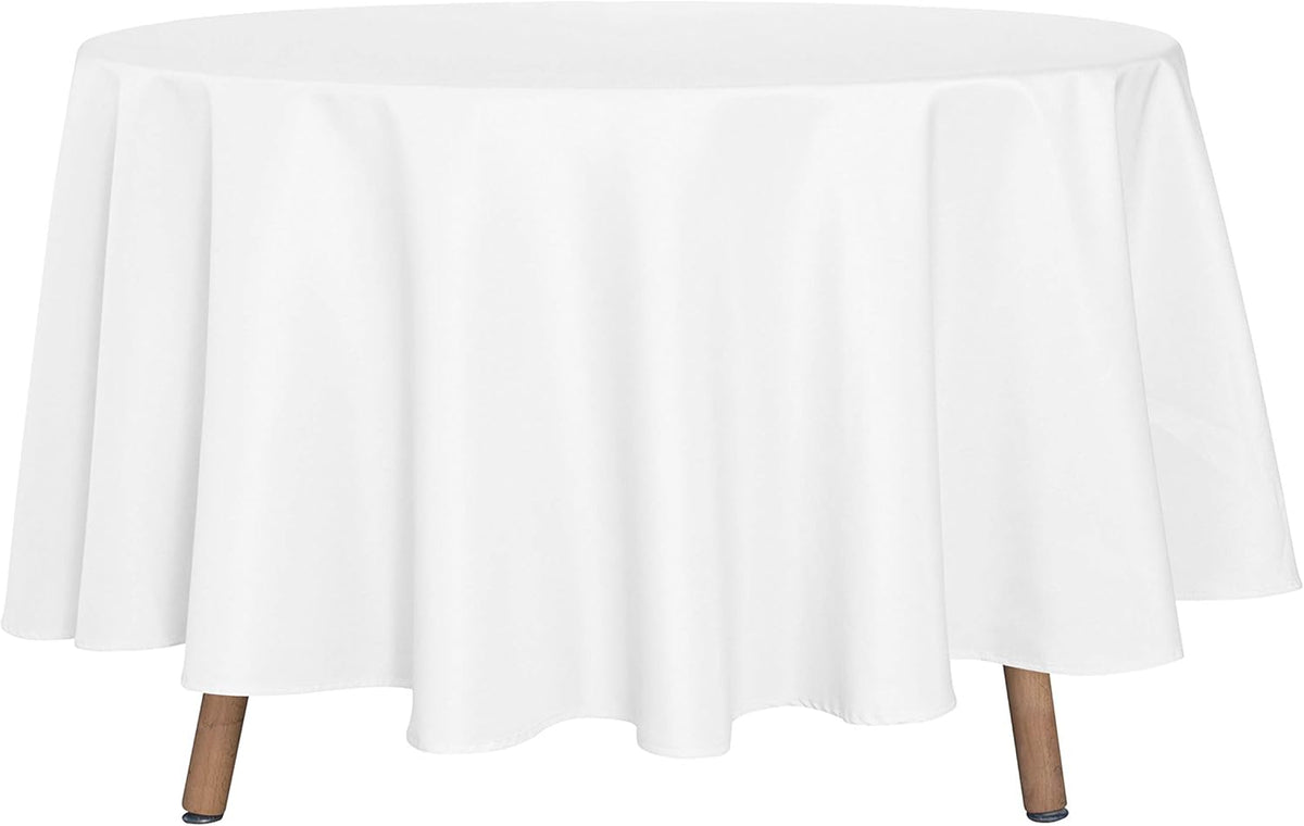 sancua Round Tablecloth - 90 Inch - Water Resistant Spill Proof Washable Polyester Table Cloth