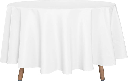 sancua Round Tablecloth - 90 Inch - Water Resistant Spill Proof Washable Polyester Table Cloth