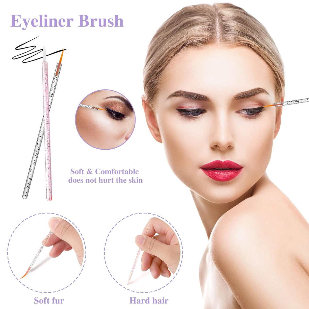 270 PCS Crystal Disposable Makeup Applicators Kit, Makeup Artist Must Haves Tools 100 Mascara Wands