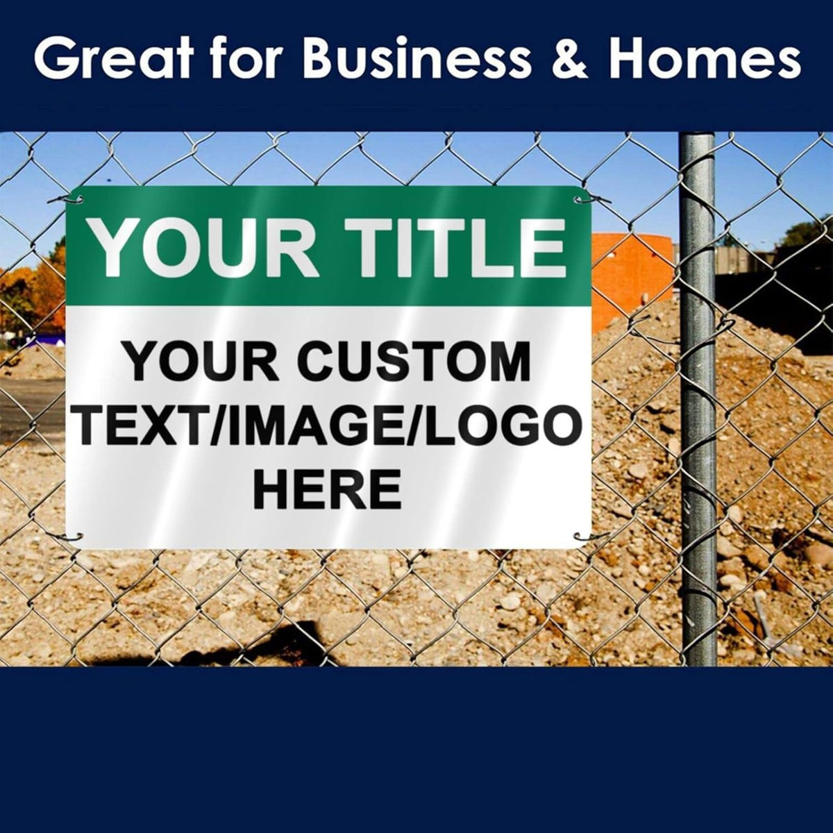 Custom Outdoor Metal Signs - 12 x 8 Aluminum Rust-Proof Entrance, Garden, Hazard, Intersection