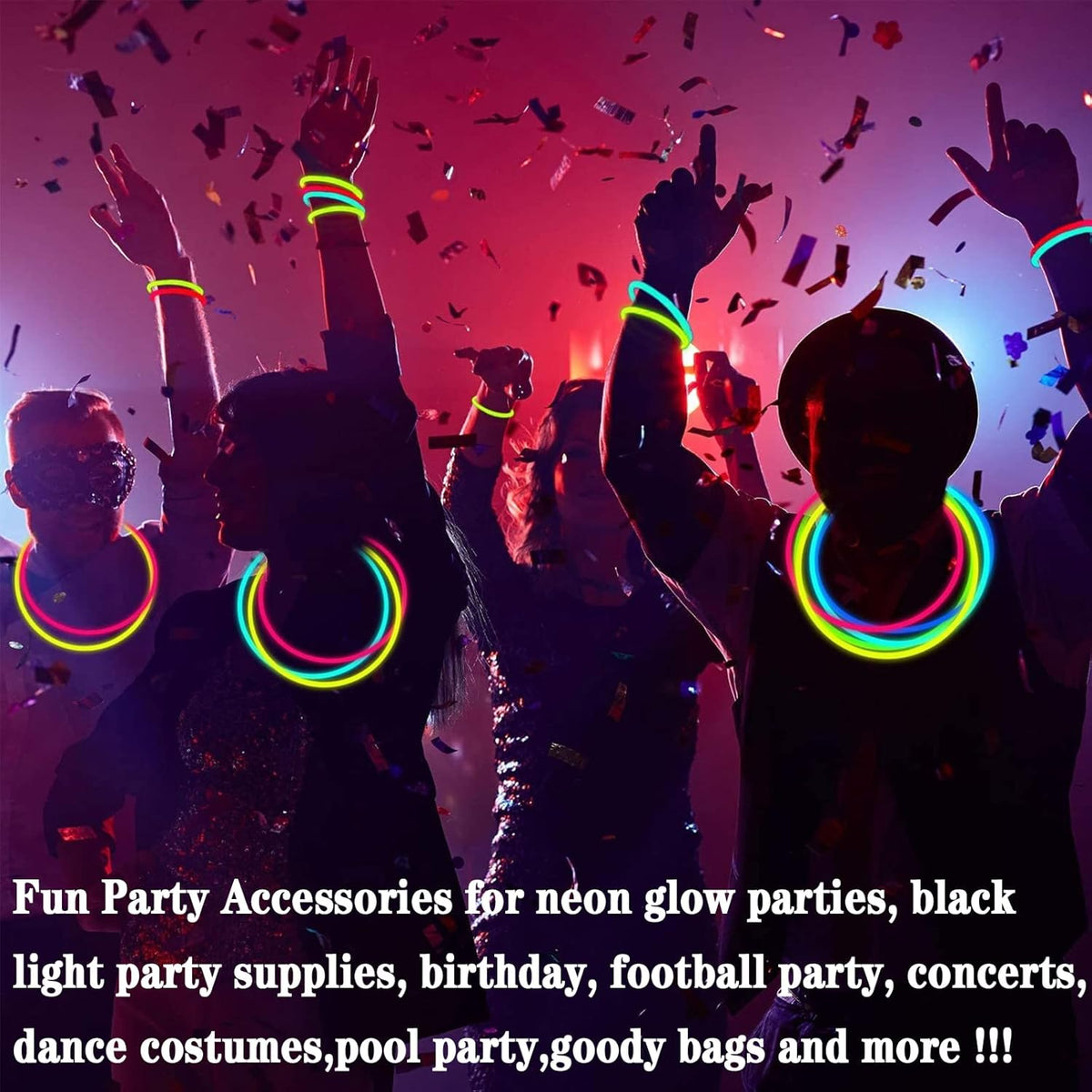 TURNMEON 360 Pack Ultra Bright Halloween Glow Sticks Bulk Party Pack Halloween Glow In The Dark