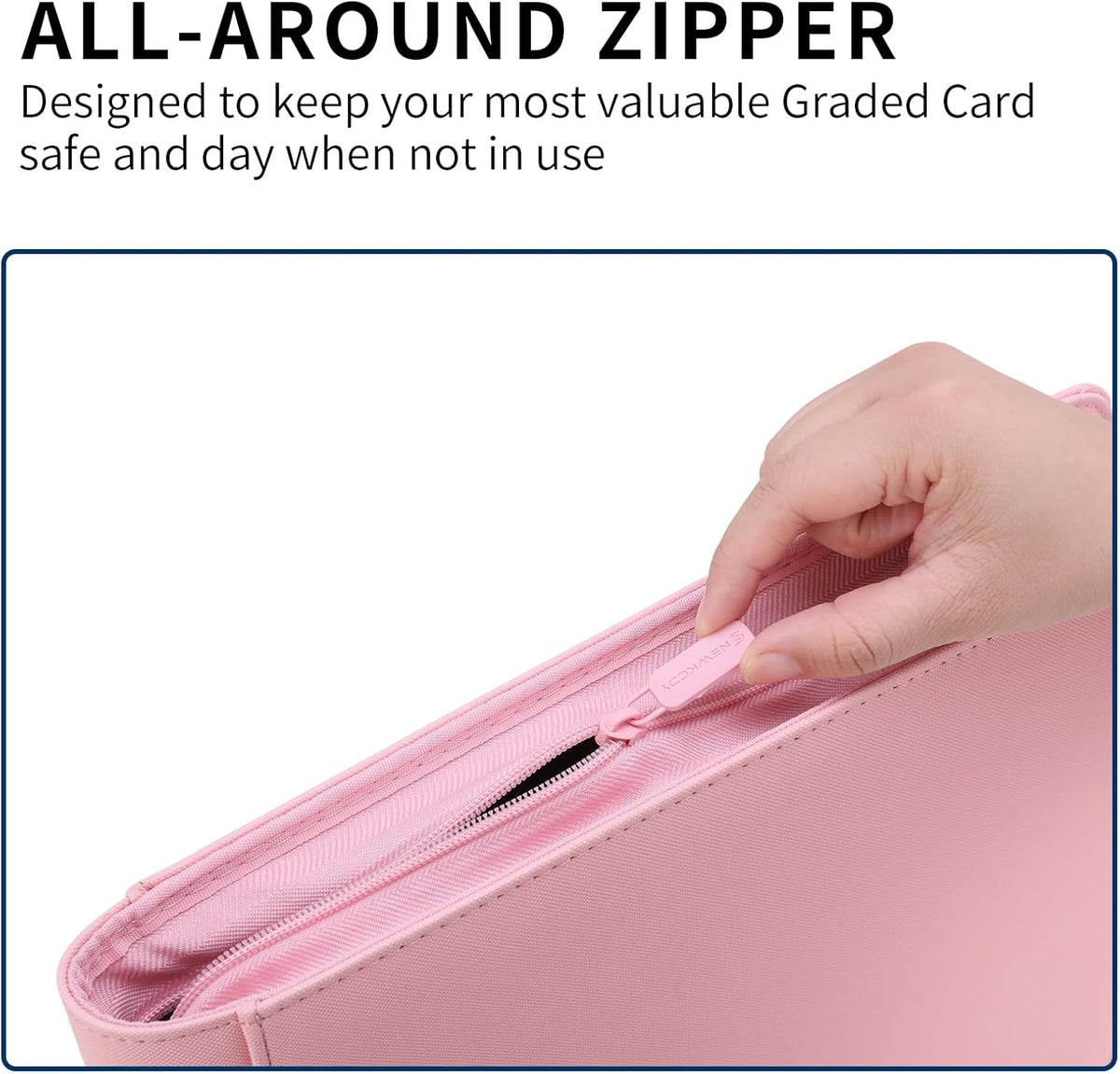 Snekdy premium 1024-pocket trading card binder, 16-pocket cards album, waterproof PU-leather Cover