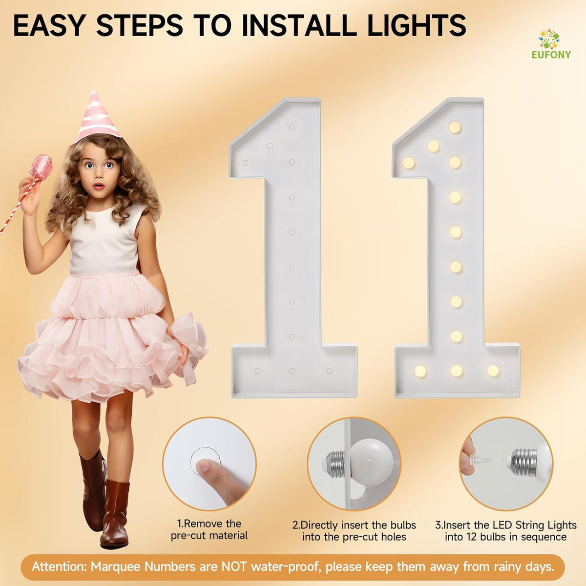 4FT Marquee Numbers, Large Light Up Numbers 9 for 9th 19th 90th Birthday Party Decorations, Giant