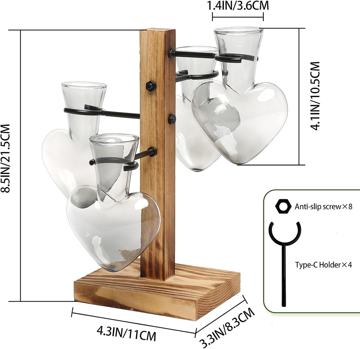 Plants Propagation Stations Plant Terrarium Kit Glass Planters for Indoor Plants House Plant