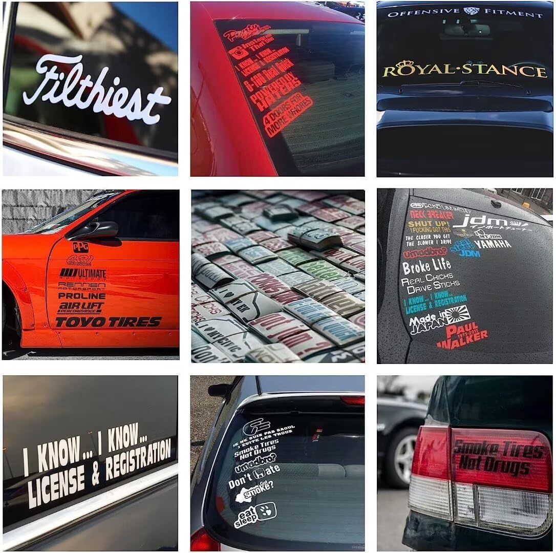 Personalize Your OWN Windshield Decal - Custom Vinyl Sticker Car Window - Car Windshield Graphic