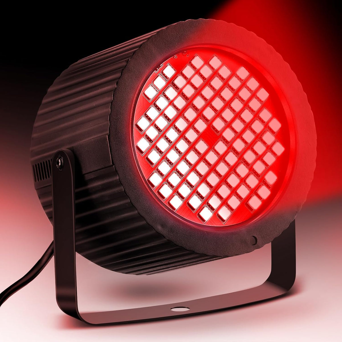 Funtery 2 Pcs Bright White Strobe Light 88 LEDs Flash Party Lighting Speed and Sound Modes Flashing
