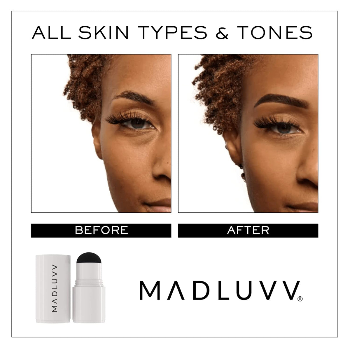 MADLUVV Brow Stamp Refill* - Color Stamp for Brows & Root Touch Up for Women & Men, Instantly