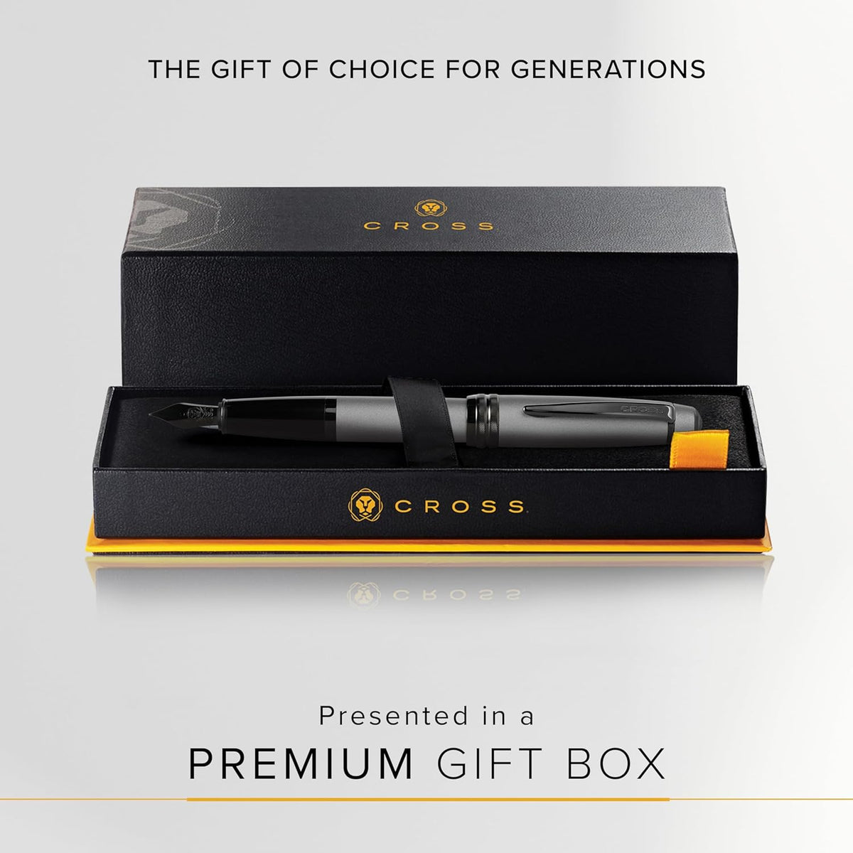 Cross Bailey Refillable Fountain Presented in a Premium Gift Box - Medium Point, Black Ink, Matte