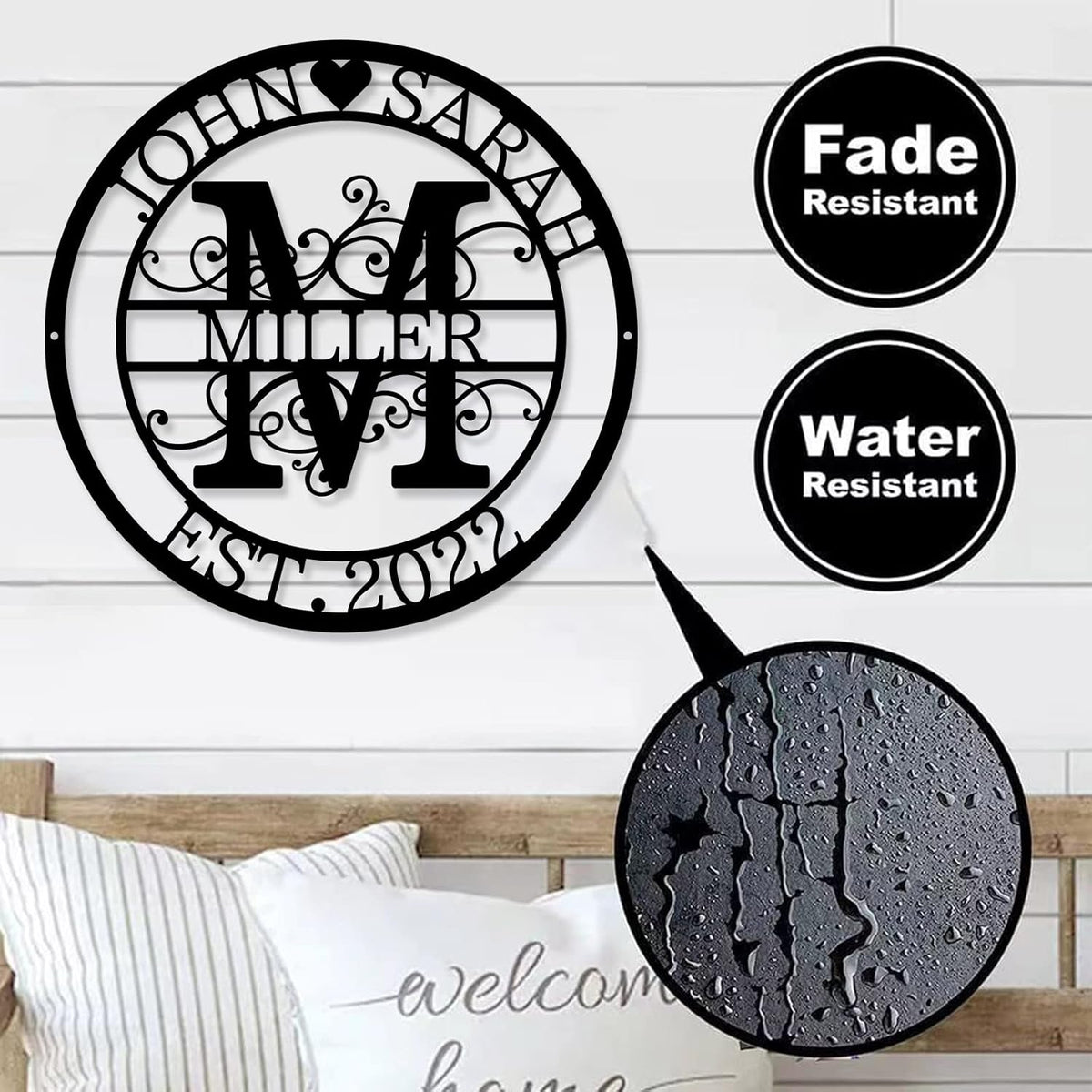 Custom Metal Sign - Personalized Name Sign - Family Sign - Outdoor Metal Wall Art Home Decor