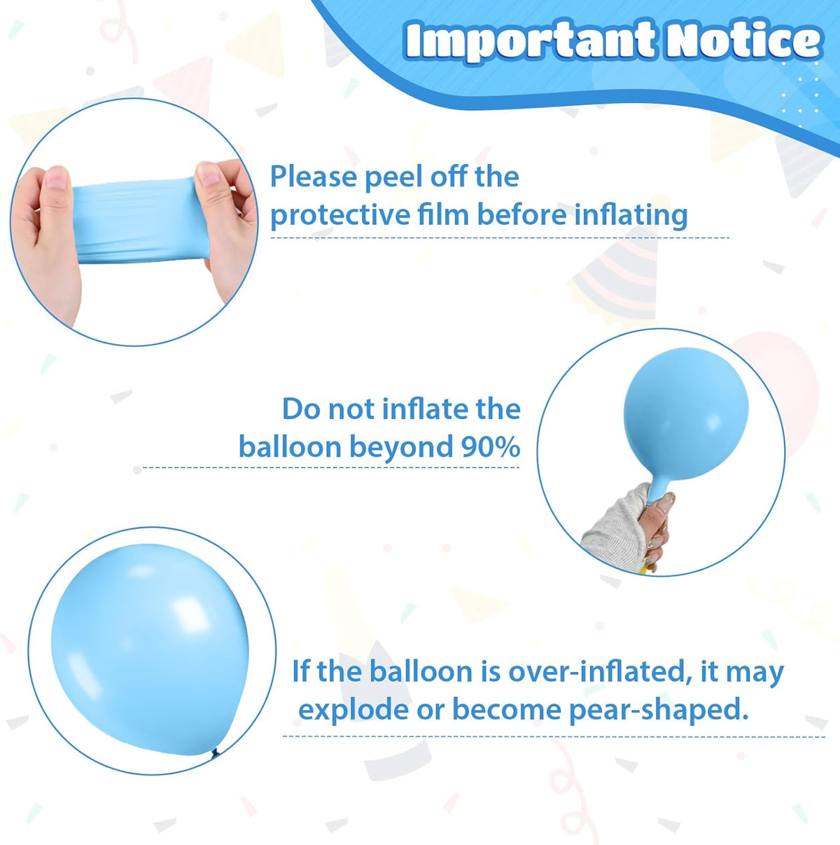 Blue and Orange Balloons, 12 Inch Orange Light Blue Nude Apricot Confetti Balloons for Boys Party