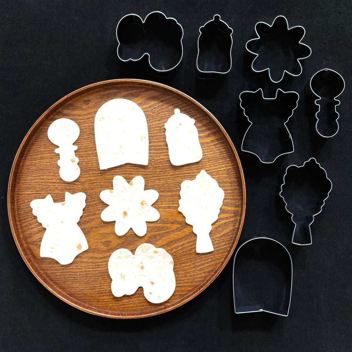 Wildflower Baby Shower Cookie Cutters Set - 7-Piece - Stainless Steel - Dishwasher Safe - Perfect