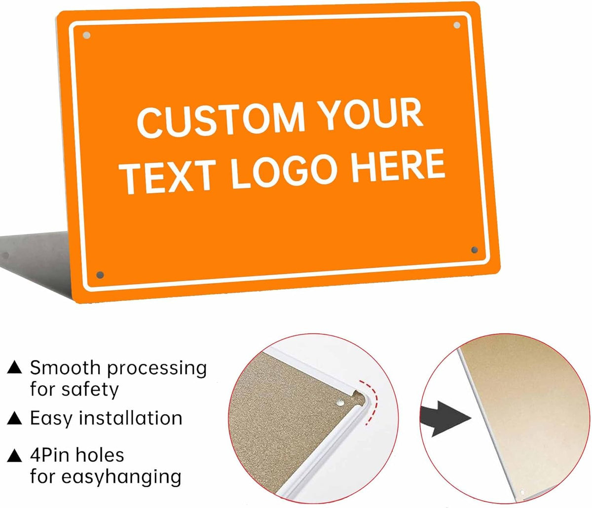 Custom Metal Signs, Personalize for Office, Home, Delivery - Your Image, Text, Photo, Pets, Kids