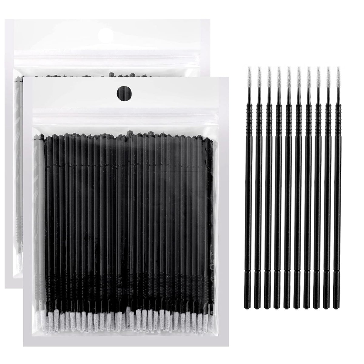 200PCS Micro Applicators Brushes Mini Cotton Swabs Remove Grafted Eyelash Glue Dedicated Brush