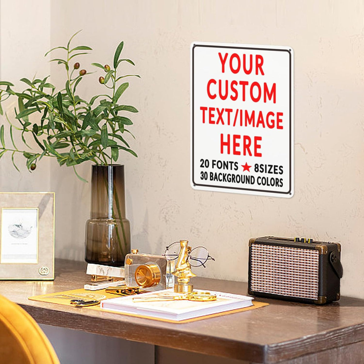 Custom Sign Personalized Custom Metal Sign, Customize For Office, Business, Workplace, Office
