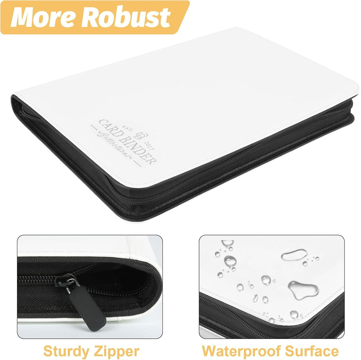 Trading Card Binder, Card Collection Binder Album Folder with 540 Side Loading Pockets, 9 Pocket