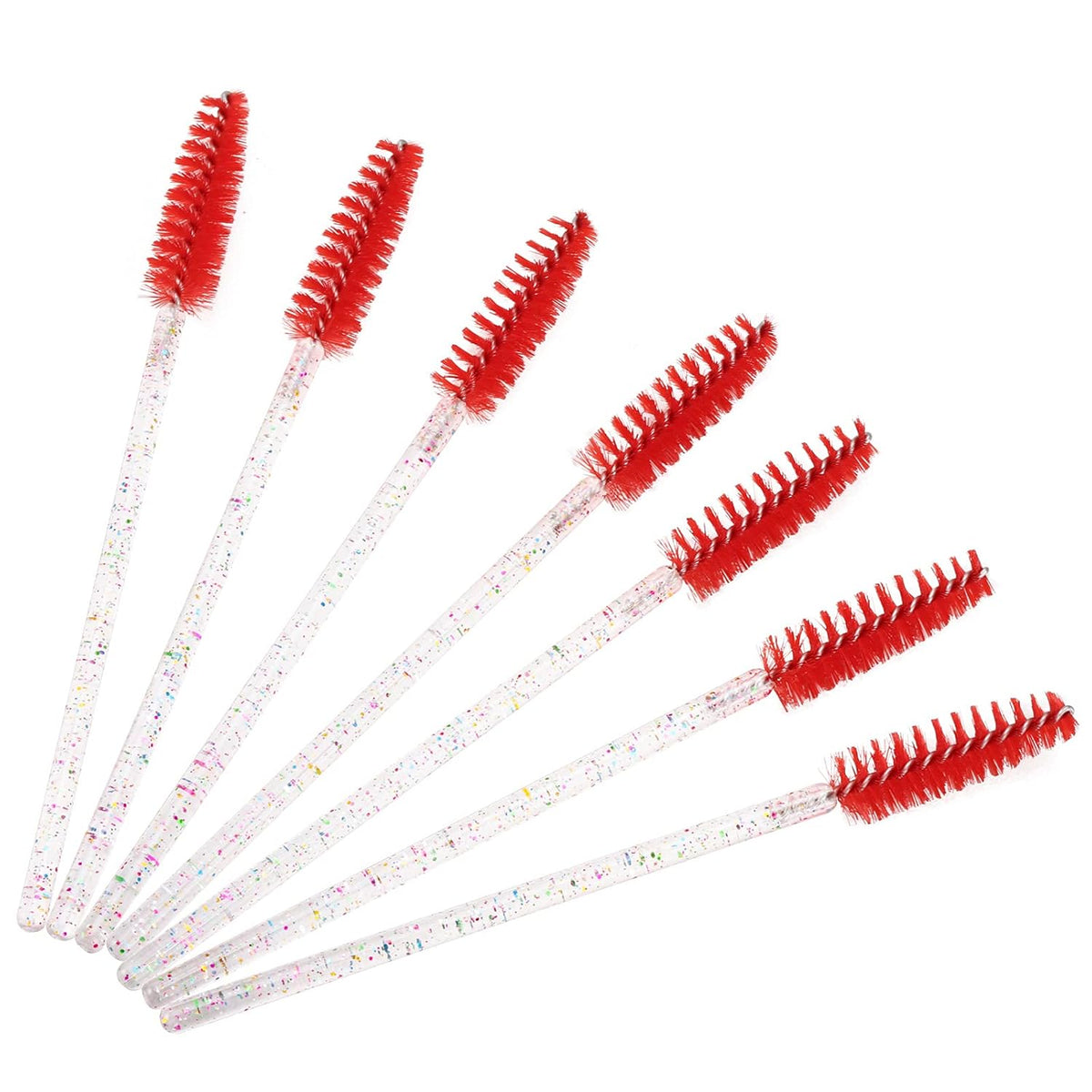 BTYMS 100 Pieces Disposable Mascara Wands Lash Spoolies Eyelash Brush Brow Spoolies Eyebrow Brush