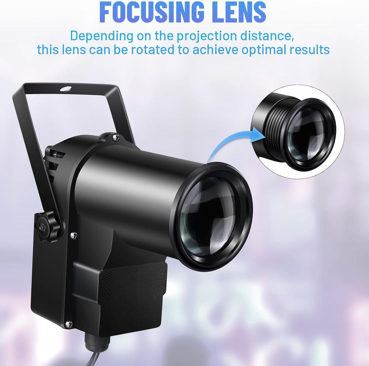 Pinspot Light 15W DMX 2 Pack, Czgor RGBW Disco Ball Lights with Remote Control, DMX512, Sound