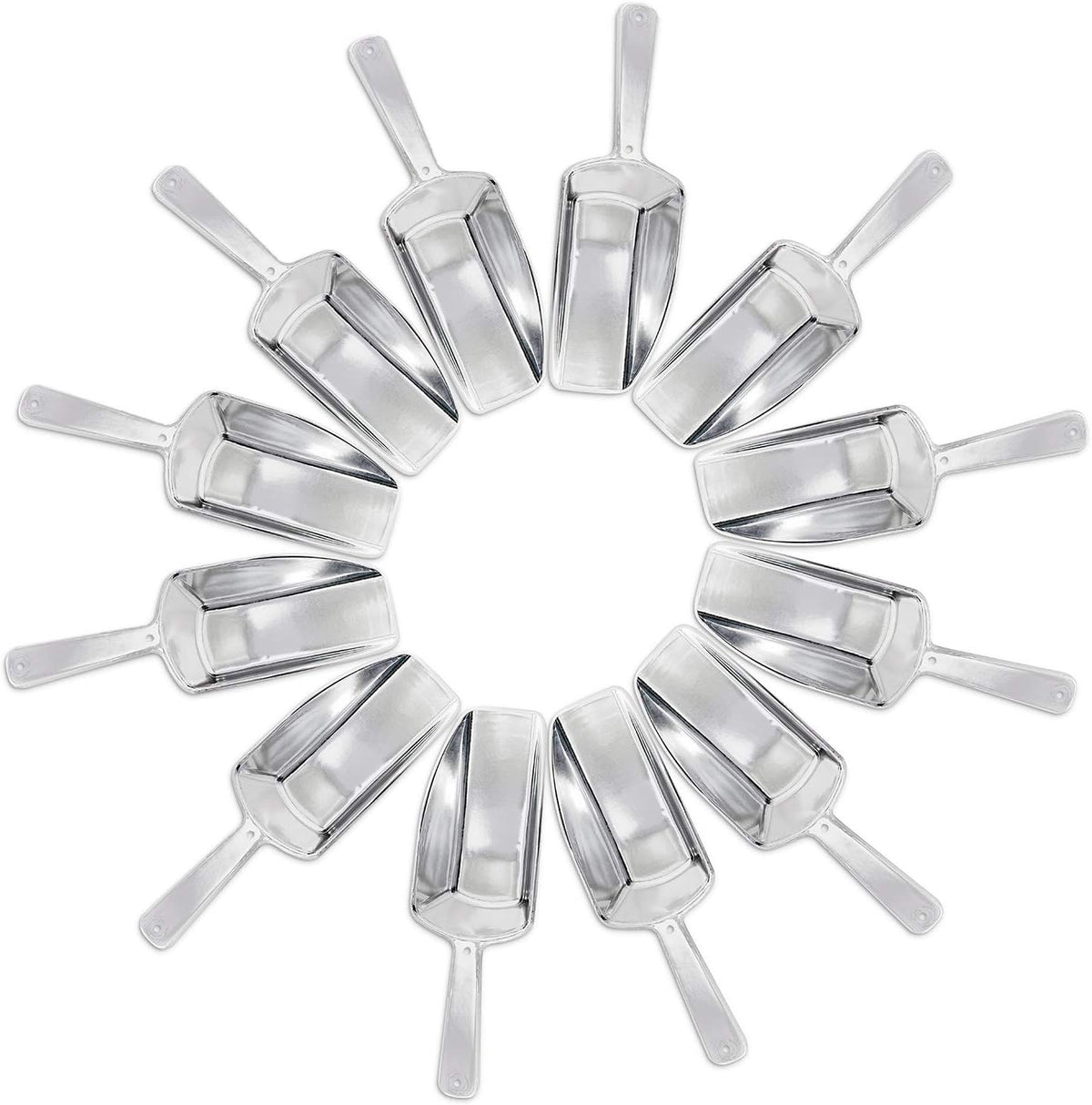 Super Z Outlet 5.5" Mini Acrylic Plastic Kitchen Scoops for Weddings, Candy Dessert Buffet, Ice