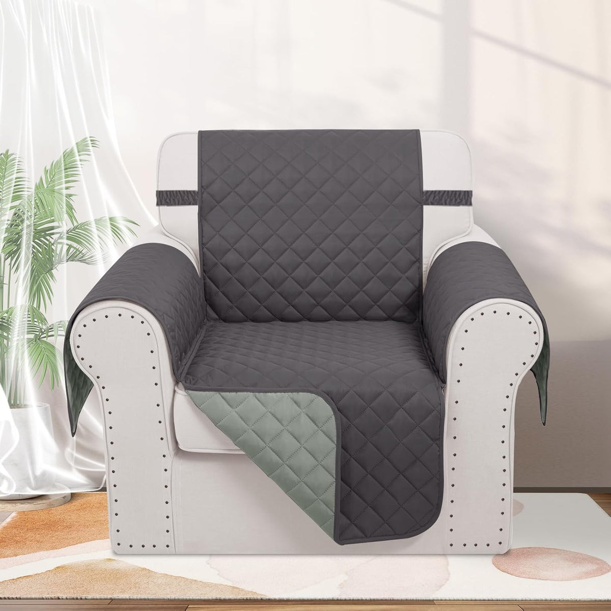 Recliner Chair Covers Reversible Sofa Couch Cover for Pets Lazy Boy Furniture