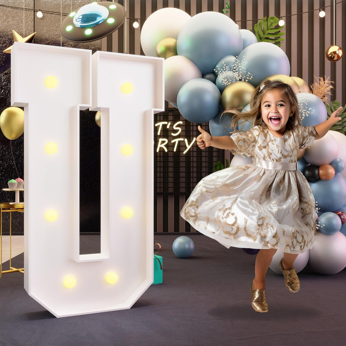 imprsv Marquee Light Up Letters, 3FT Marquee Letters for Birthday Baby Shower Wedding Decorations
