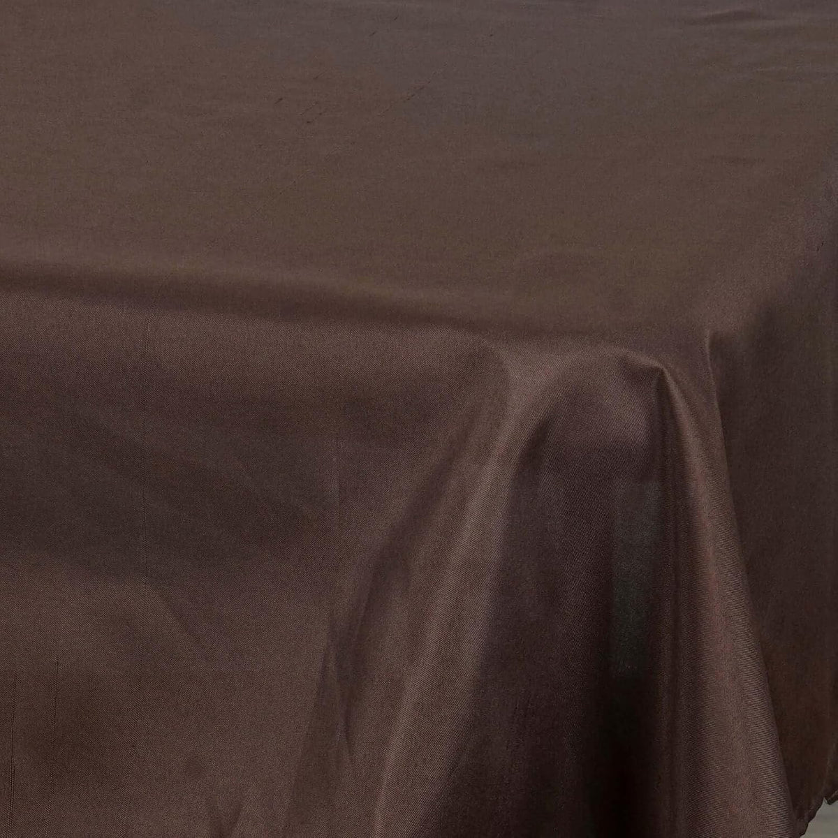 Efavormart 54x54 Chocolate Wholesale Linens Seamless Polyester Square Linen Tablecloth for Wedding