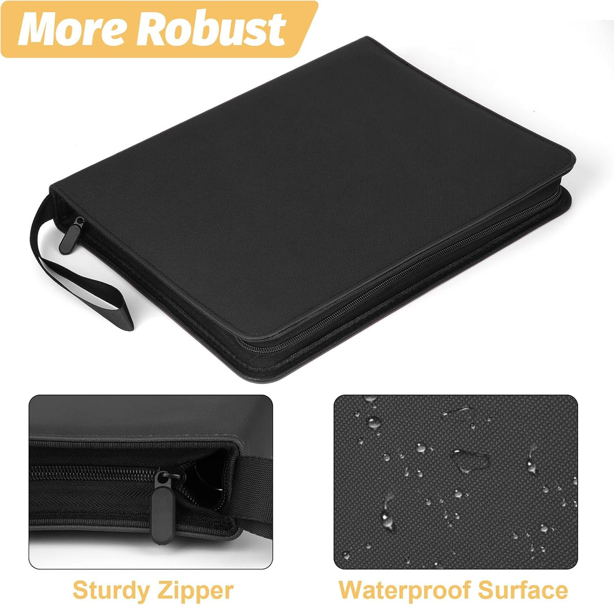 Trading Card Binder, Card Collection Binder Album Folder with 720 Side Loading Pockets, 9 Pocket