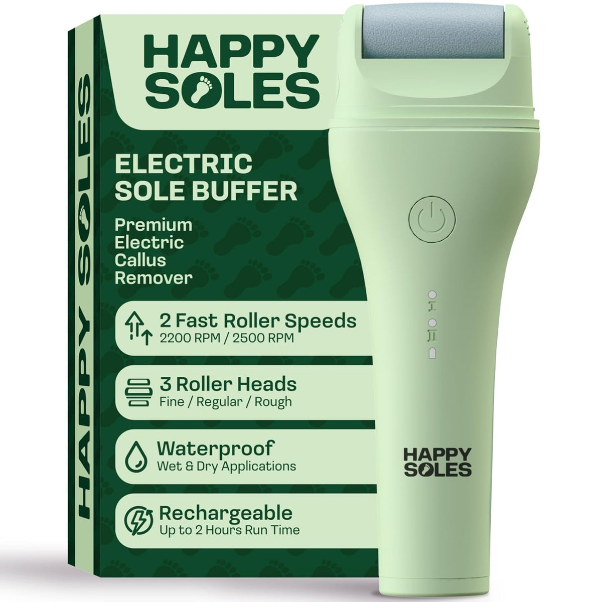 Electric Sole Buffer Foot Callus Remover - Rechargeable Electric Foot File for Dead Dry Skin