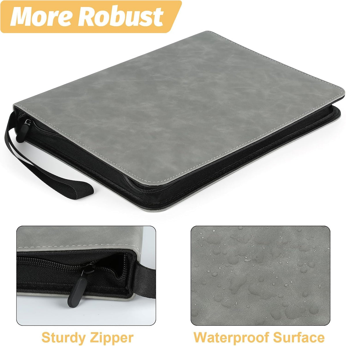 Trading Card Binder, Premium 9 Pocket Card Binder, 720 Double Sided Pocket PU Collection Binder
