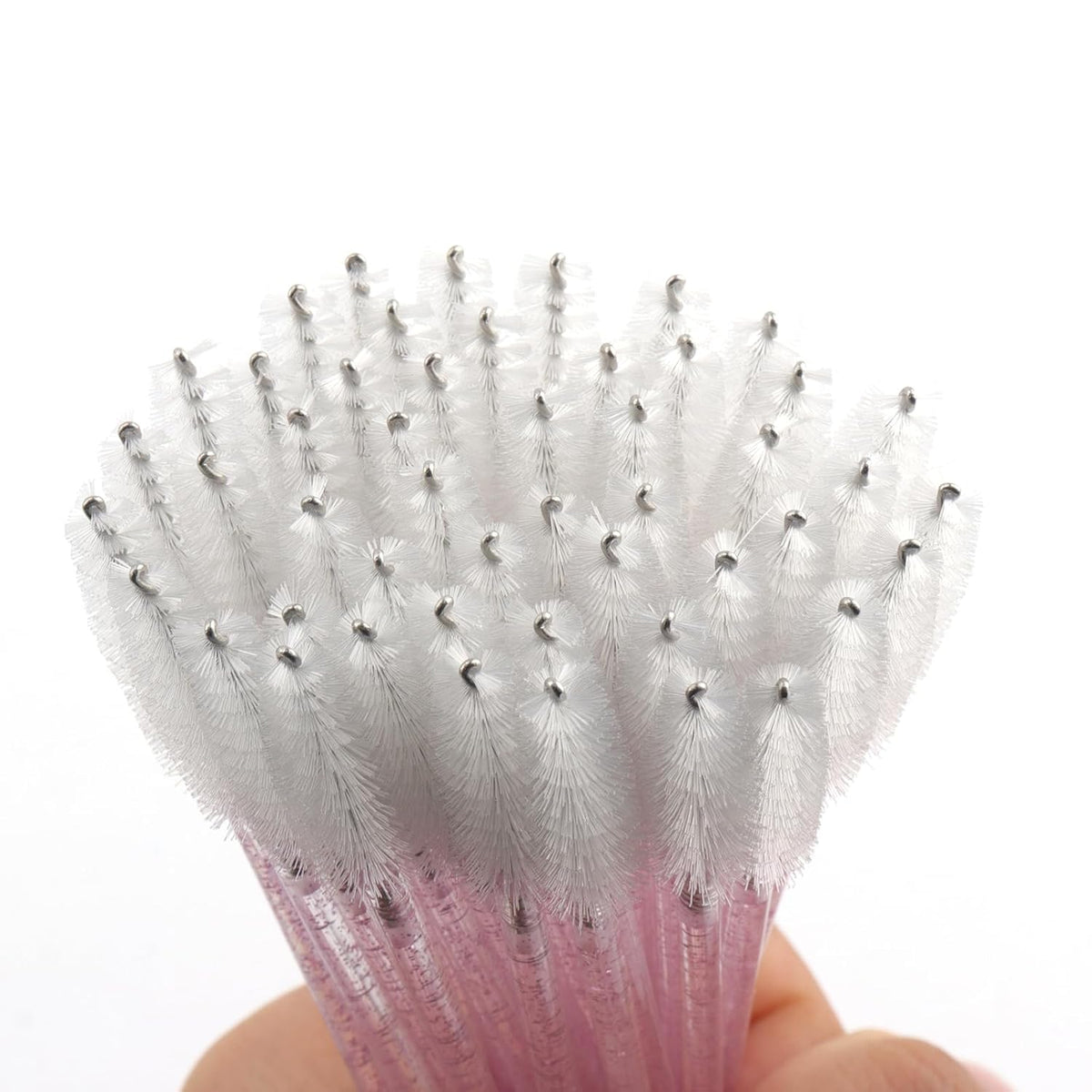300PCS Disposable Mascara Wands Spoolie Brush Crystal Eyebrow Brushes Eyelash Extension Applicator