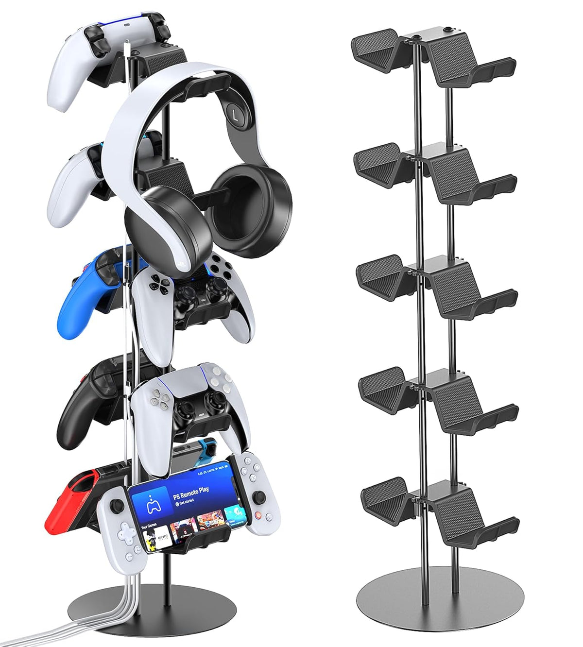 Kytok Gamer Gifts, Headset Stand 5 Tiers with Cable Organizer, Controller Stand Compatible with