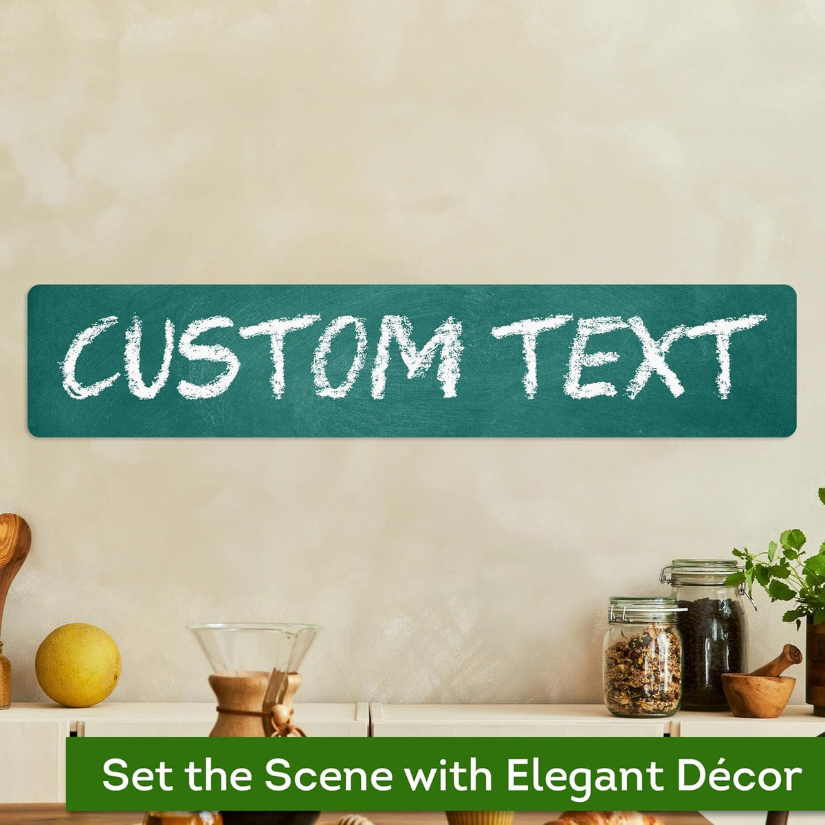 Custom Sign, Custom Street Sign, 11 Font Colors, 13 Font Styles, 4 Hole Options, 22 Sizes, 6x30