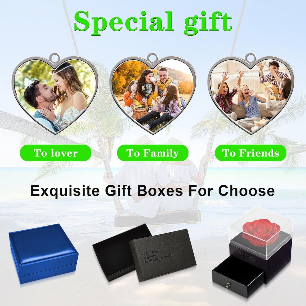 Double Side Custom Keychain with Picture Personalized Engraving Photo Text Customized Gifts for Men