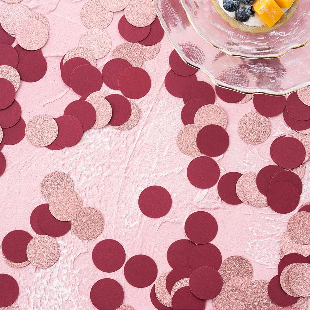Glitter Confetti Table Decoration for Engagement Bridal Shower Baby Birthday Wedding Party,1.2 inch
