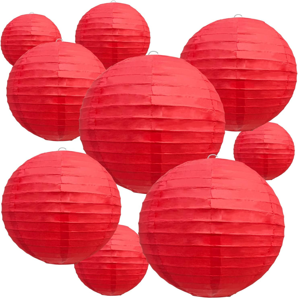 BEISHIDA Red Round Paper Lanterns Decorative Hanging Asia Chinese Japanese Paper Lanterns Lamp for