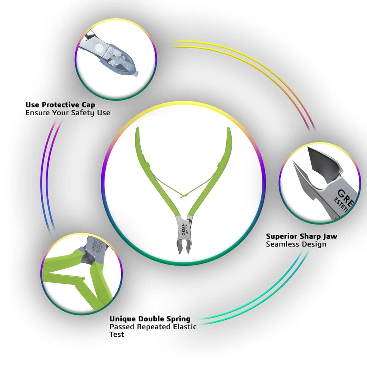 Professional Cuticle Trimmer Nail Cuticle Cutter Stainless Steel Cuticle Nippers with Sharp Blades