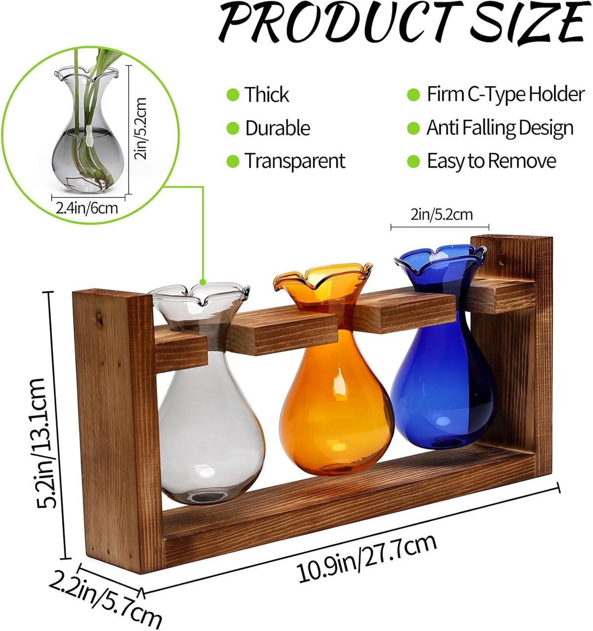 Plant Propagation Station Plant Terrarium Unique Birthday Gifts for Women Home Office Decor Planter