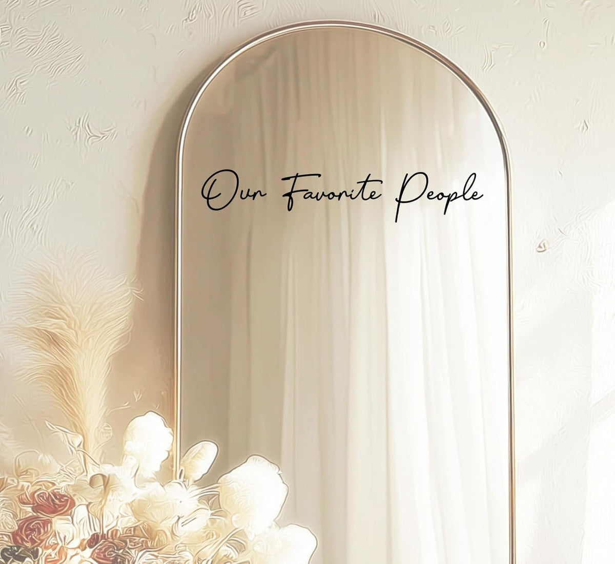 Our Favorite People Seating Chart Decal Wedding Seating Chart Header Decal for Mirror Our Favorite