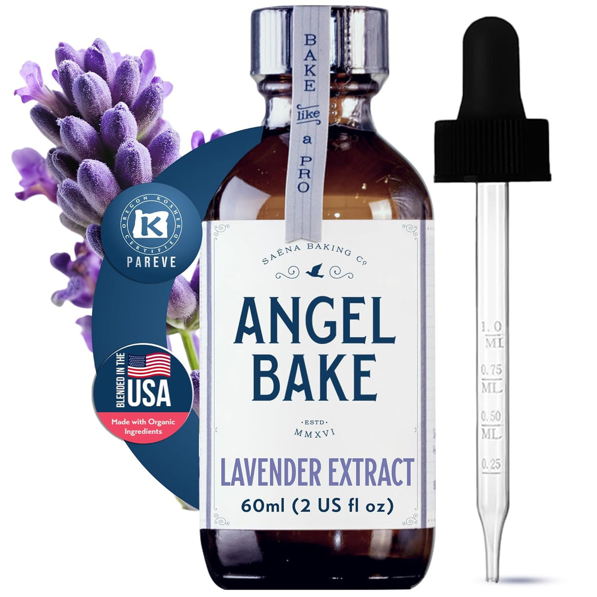 Pure Lavender Extract for Baking & Mixology - Culinary Grade Lavender Essence and Flavoring