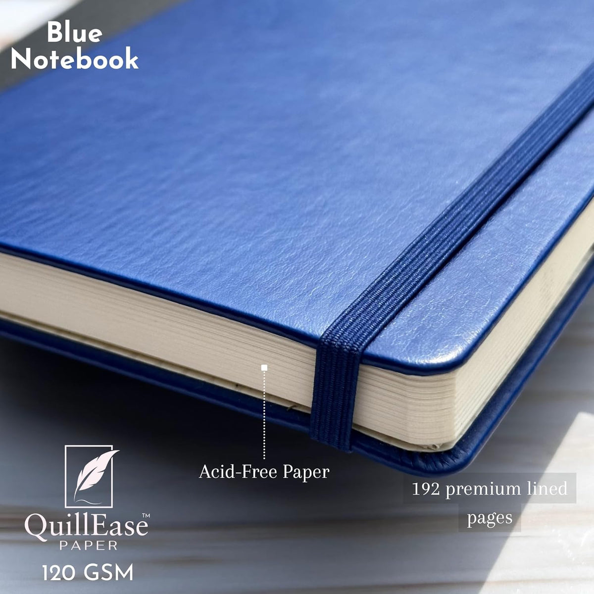 SETTINI Journal Notebook for Writing, Vegan Leather Hardcover Notebook - Pen loop, Back Pockets &