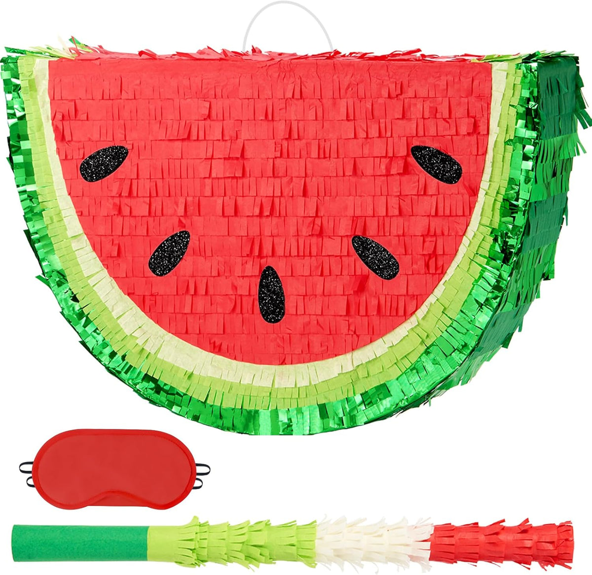 WERNNSAI Watermelon Piñata - Fruit Theme Summer Birthday Party Decorations Kids Fruit Pinata with