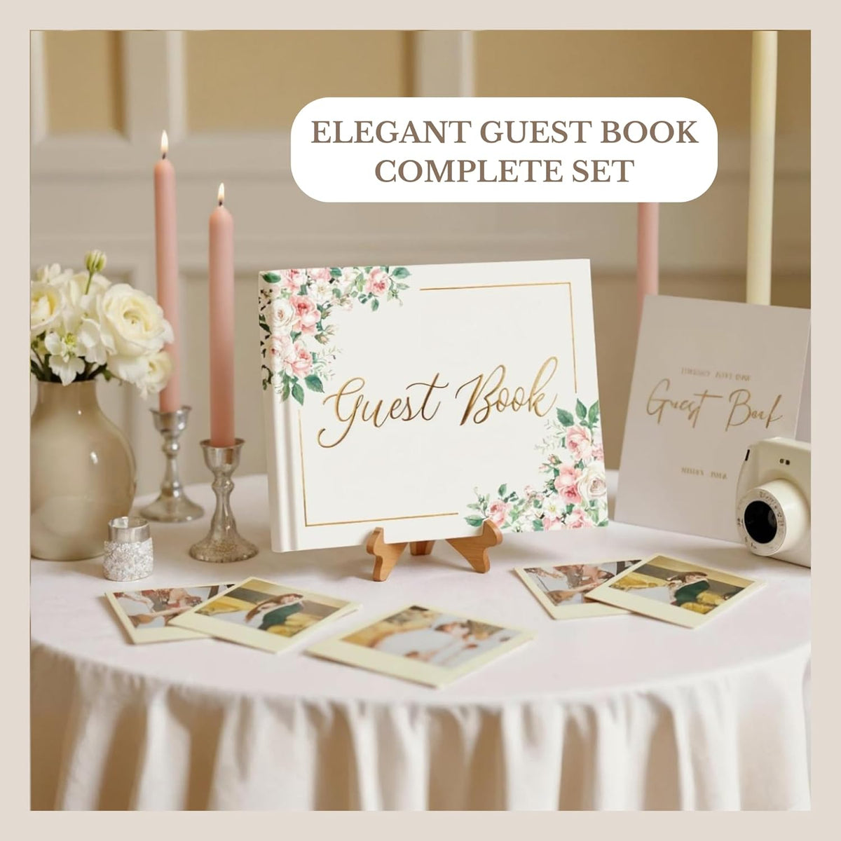 Wedding Guest Book for Guests to Sign, Elegant Wedding Guestbook Ideas, Sign in Book for Bridal and