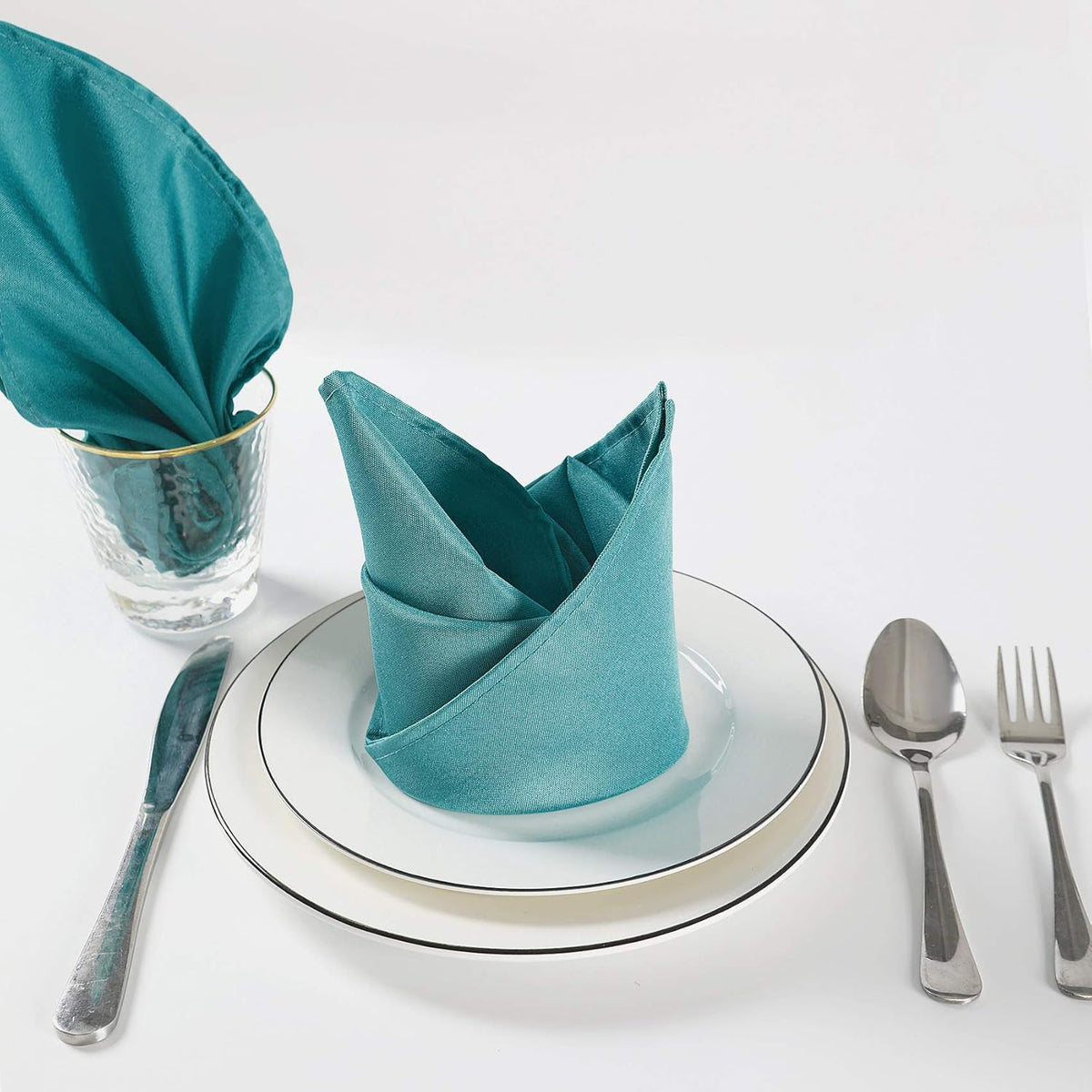 Cloth Napkins 20x20 inch Washable Polyester Dinner Napkins Soft Table Napkins for Wedding Party