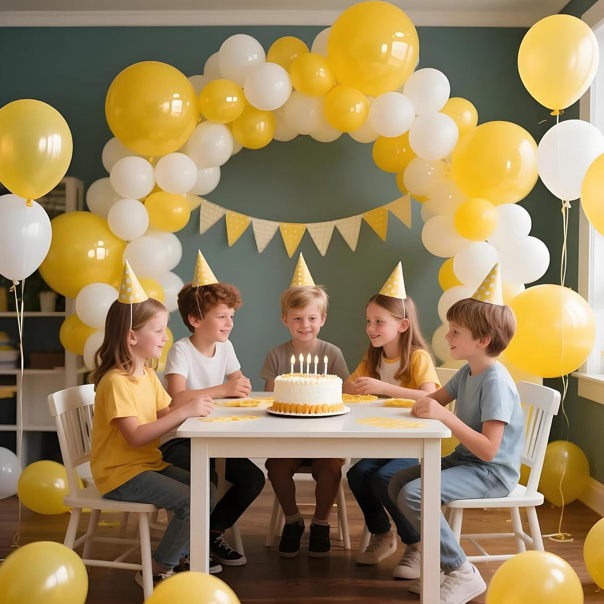 KAWKALSH Yellow Balloon 12 Inch, 110pcs Latex Party Balloons Helium Bright Color for Birthday Baby