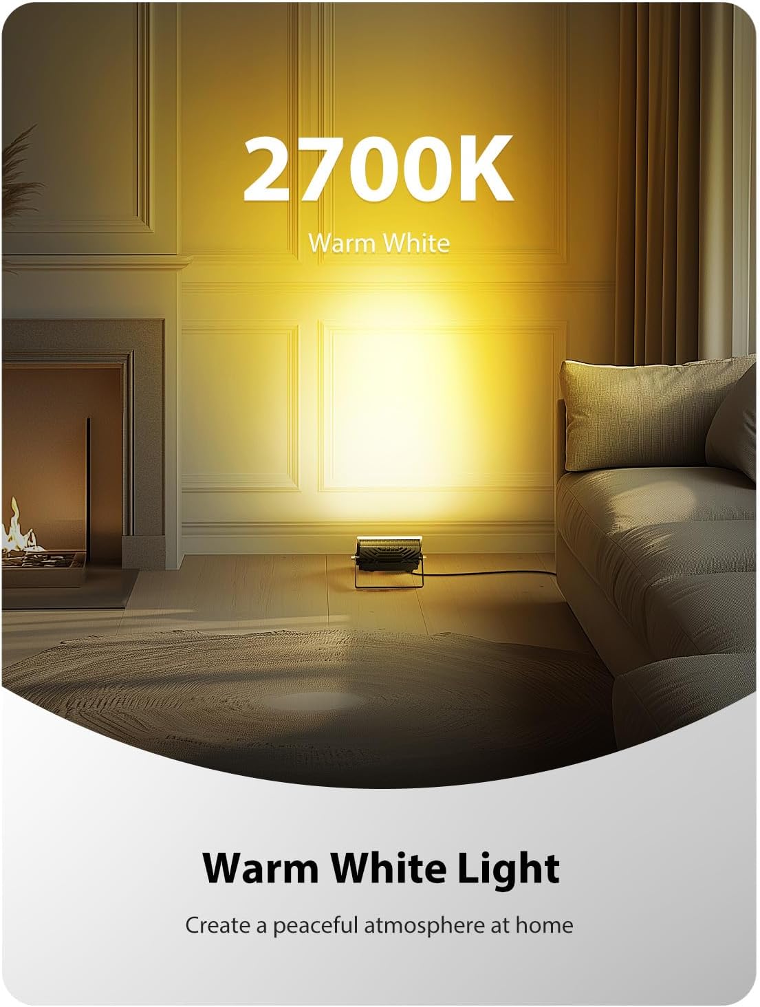 Onforu 6 Pack RGBW LED Flood Light Outdoor, 100W Color Changing 2700K Warm White Upights with