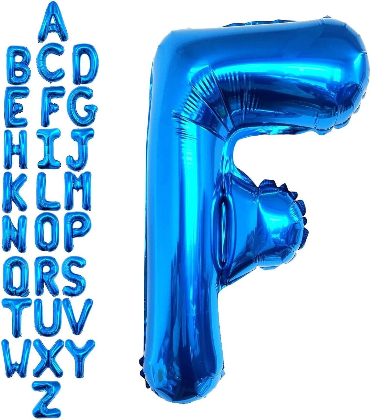 40 Inch Blue Letter F Balloons, DIY Phrase Foil Alphabet Letter F Balloons DIY Word F Banner for