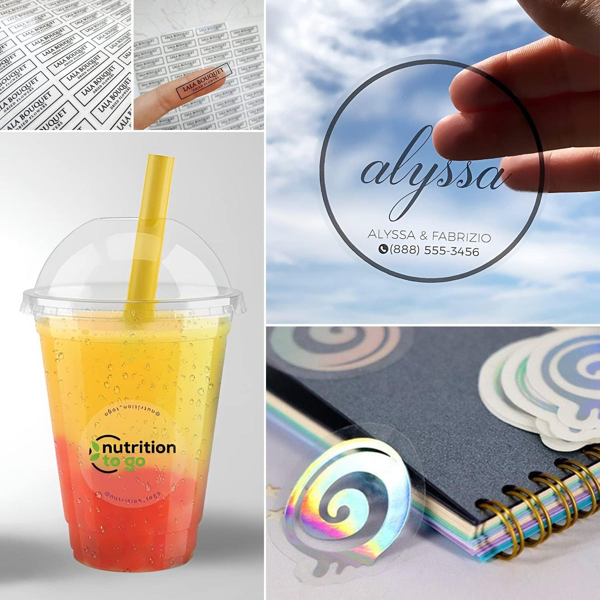 Custom Logo Stickers for Business, Personalised Branding Stickers, Any Shape & Size, Waterproof