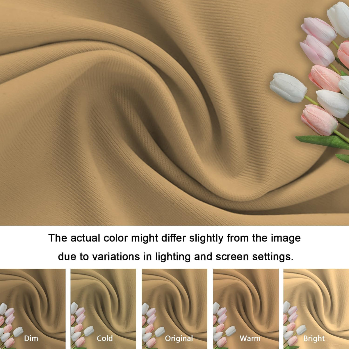 Khaki Wedding Arch Cover 6FT Spandex Arches Cover Brown Round Top Chiara Backdrop Cover Tan Arch