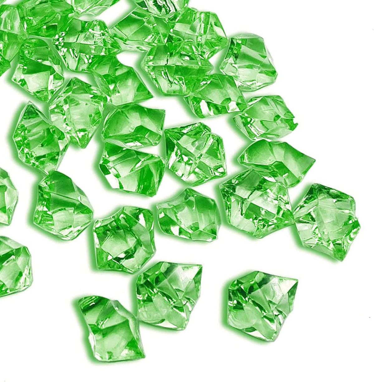 Vase Fillers for Home Decor, Fake Crushed Ice Cubes, 150 pcs Vase Fillers, Reusable Fake ice Cubes