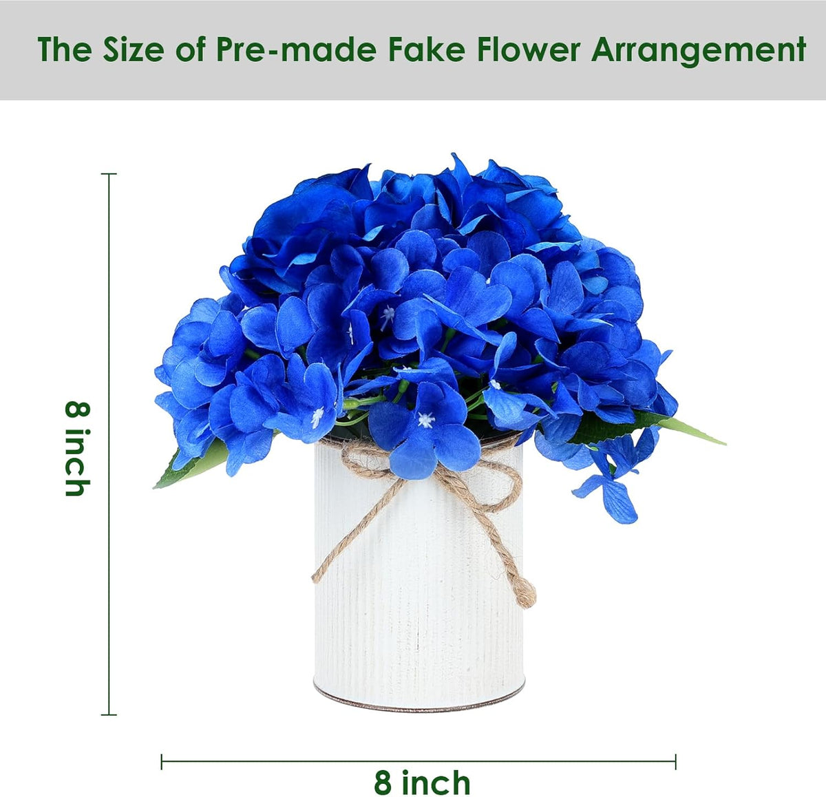 Flower Table Centerpieces - Set of 6 Floral Arrangement Artificial Wedding Hydrangeas Floral