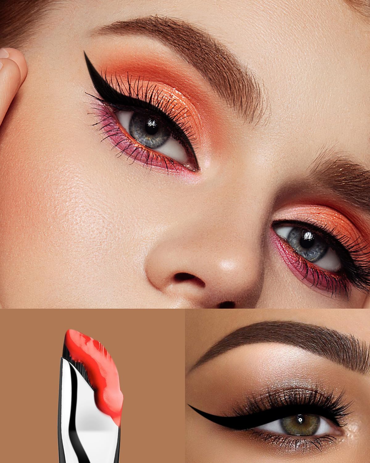 EIGSHOW Eyeshadow Smudge Brush & Eyeliner Brush, High-End Precision Eye Makeup Tools for Blending